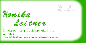 monika leitner business card